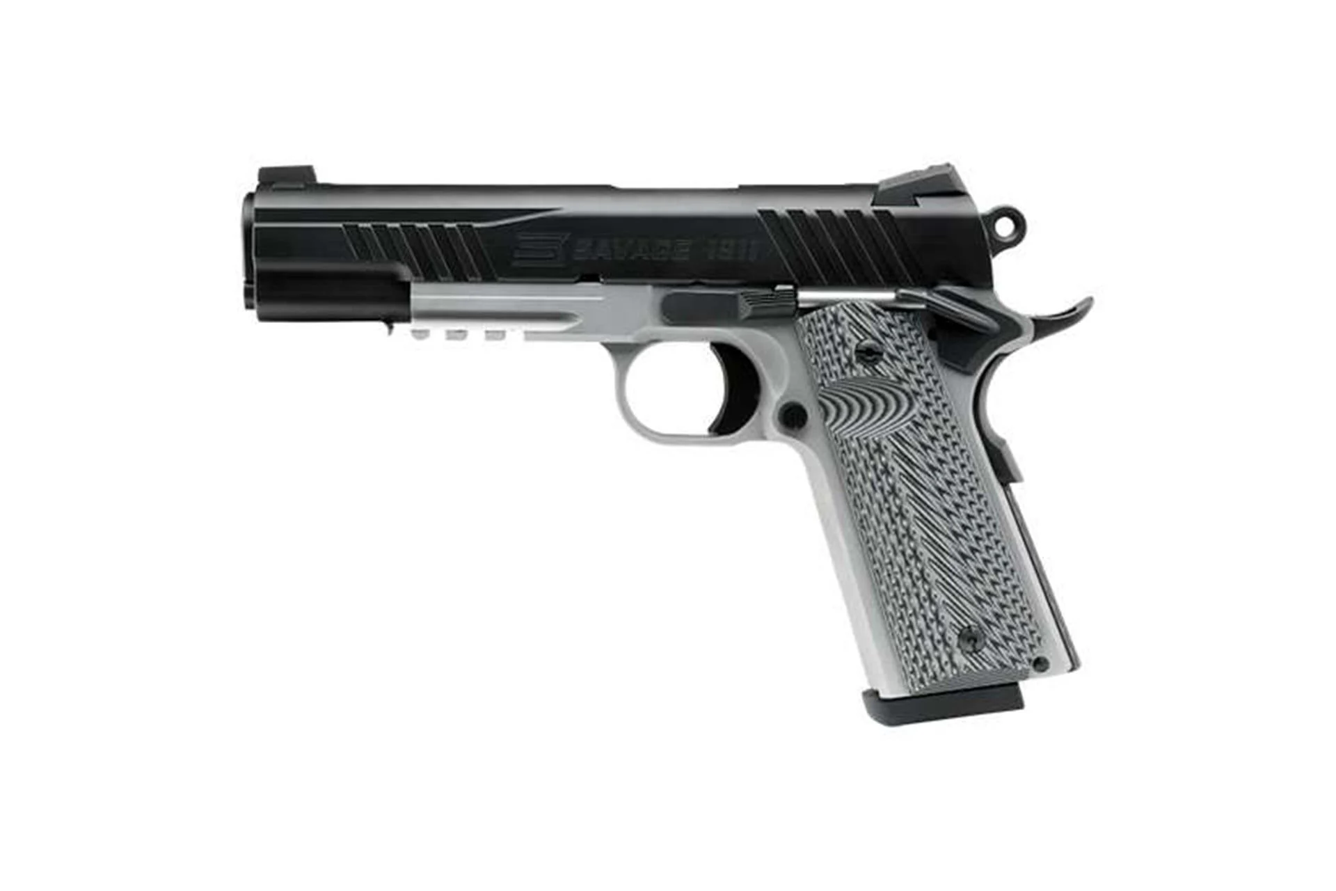 Savage 67207 1911 Govt 45 5" Black/SS Black Melonite 2 Tone - 67207