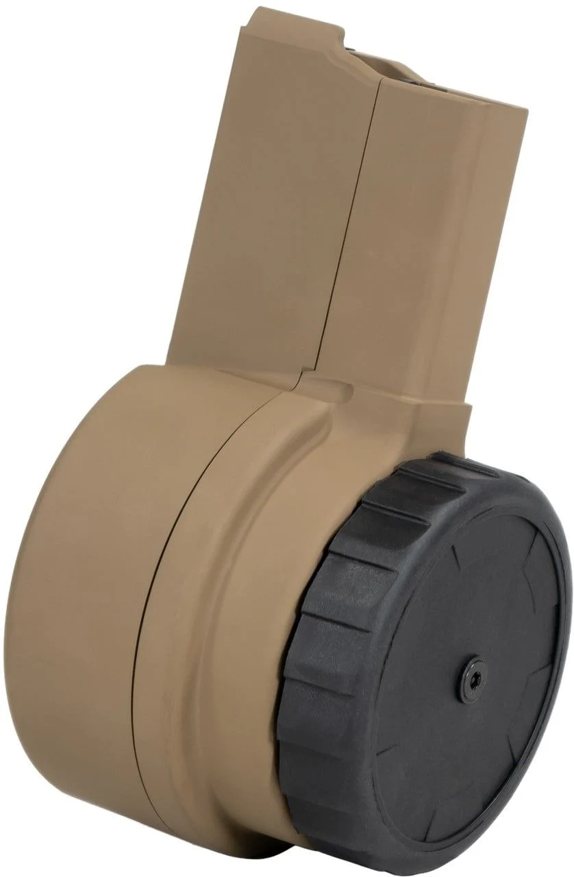 Warrior Systems AR-15 5.56x45mm 10 Round Drum Magazine - FDE - W15FDE10