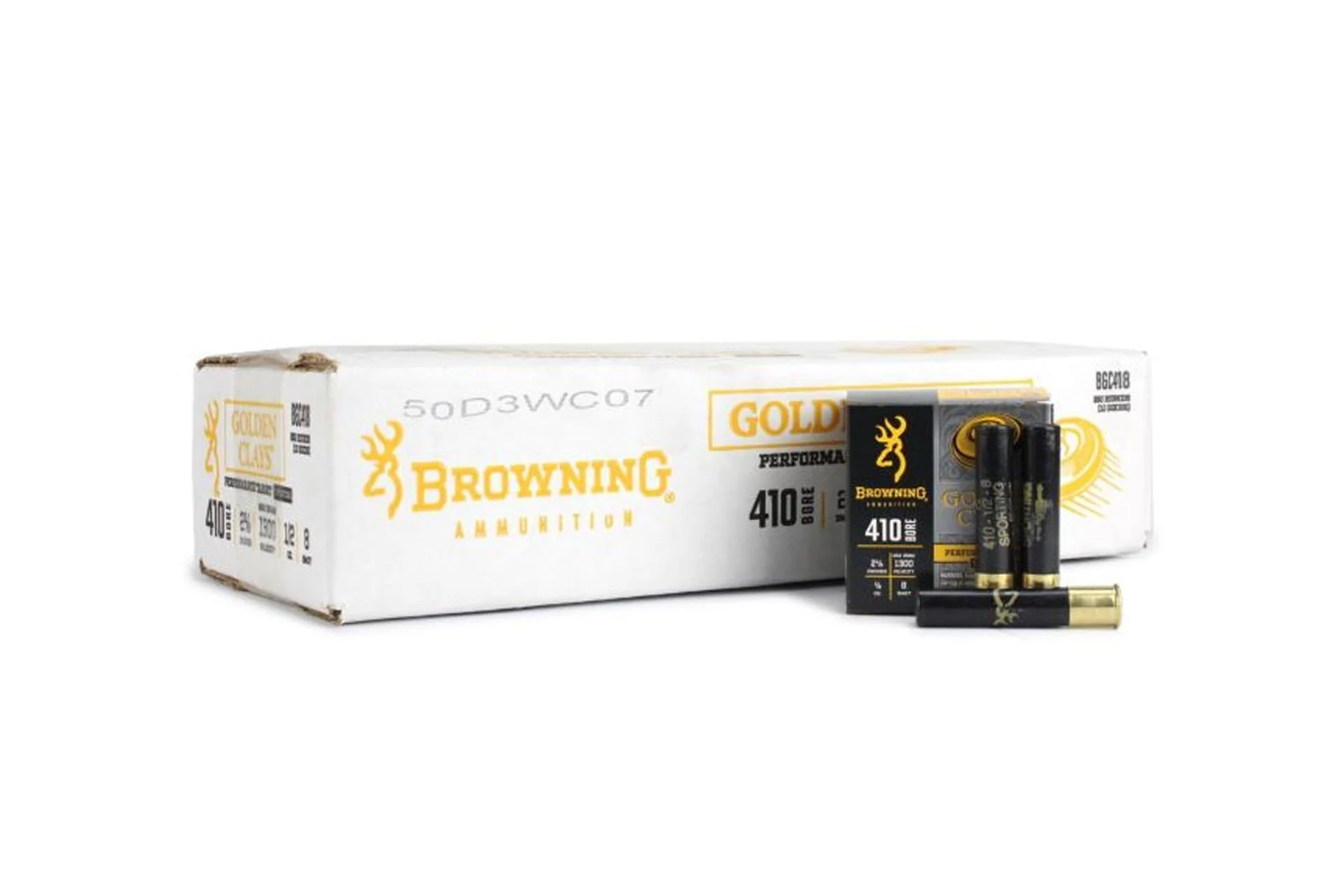 Browning Golden Clays 410 2-1/2" 1/2 OZ #8 1300 FPS Shotgun Ammo - 250 shell case - BGC418