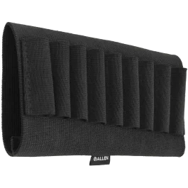 Allen Rifle Cartridge Holder Black Elastic Buttstock 9 Rounds