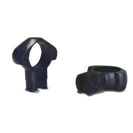 Konus 2-Piece Steel Riflescope Rings for Airguns & .22 Rails 1 High - Black
