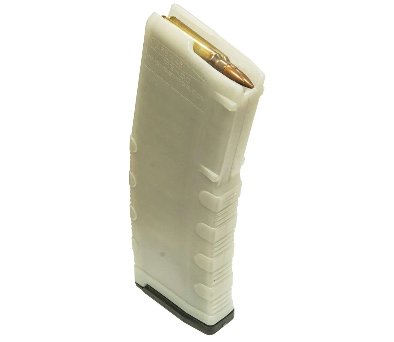 Amend2 AR-15/M4/M16 5.56x45mm NATO/.223 Remington Mod-C Translucent Glow-In-The-Dark 30-Round Magazine - 556MODCGLOW30