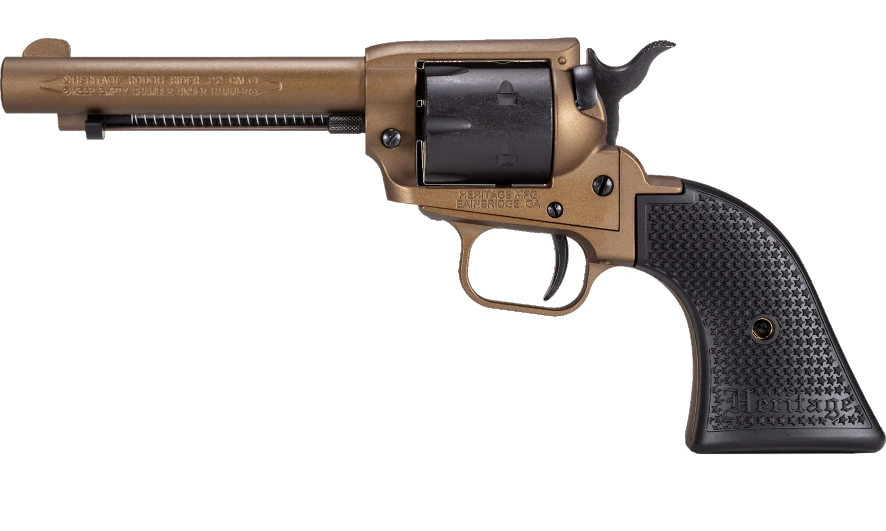 Heritage Rough Rider Revolver 6.5" - .22 LR - CERAKOTE BURNT BRONZE/SBK - RR22A6