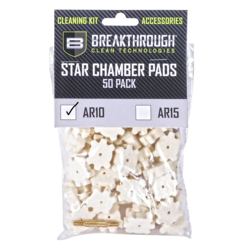 Allen AR-10 Star Chamber Pad With #8-32 Thread (Male / Male) Adapter - 50 Pack