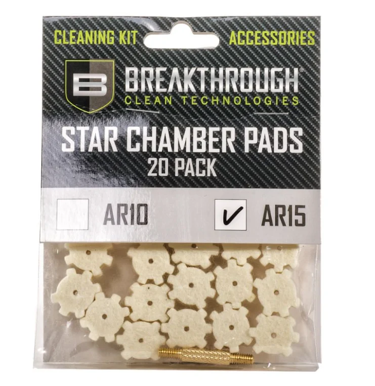 AR-15 Star Chamber Pad With #8-32 Thread (Male / Male) Adapter - 20 Pack