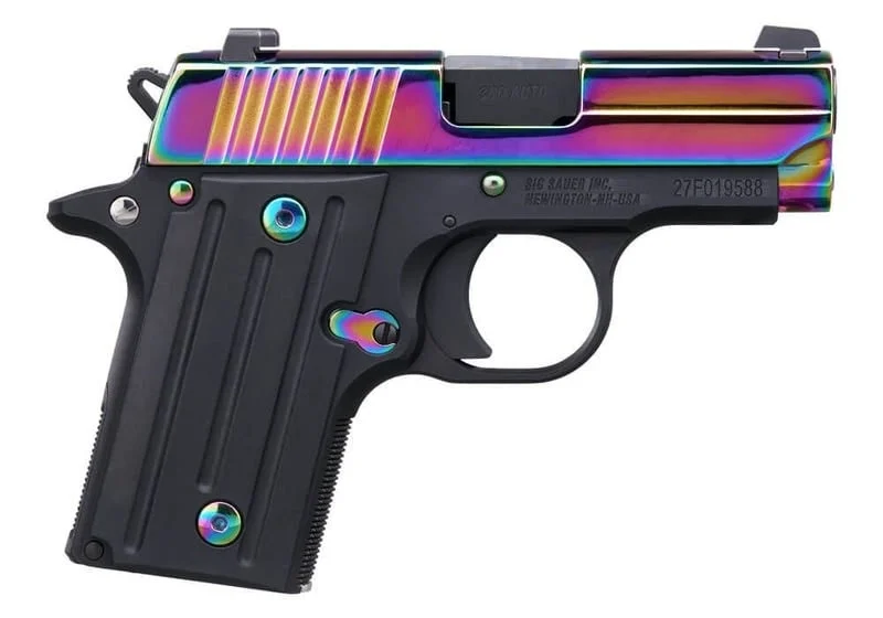 Sig Sauer P238 Rainbow 380 ACP Semi-Auto Pistol - 2.7" - 6 Round - Rainbow - 238-380-RBT2