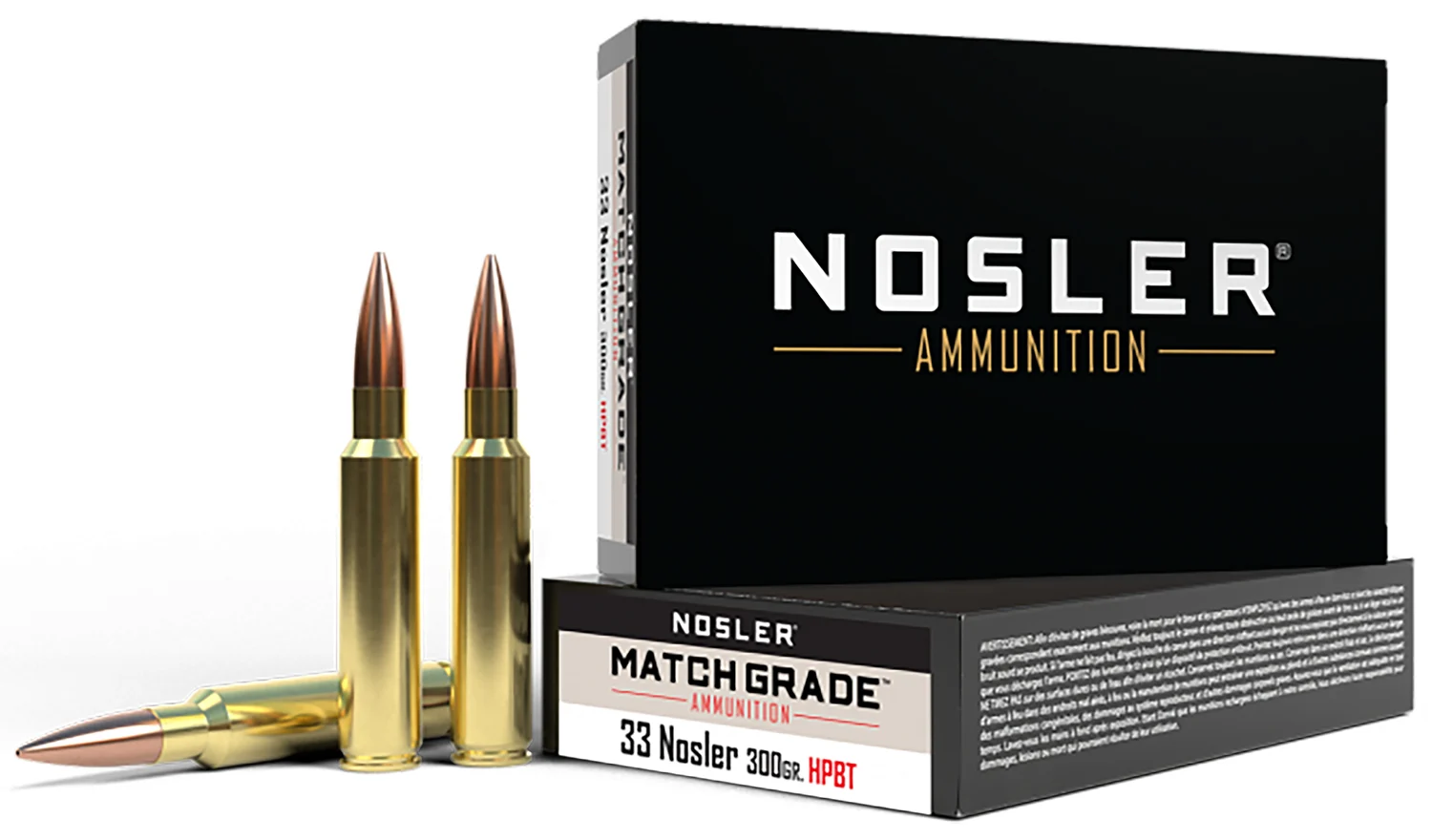 Nosler Match Grade 33 Nosler 300gr HPBT – 20rd Box