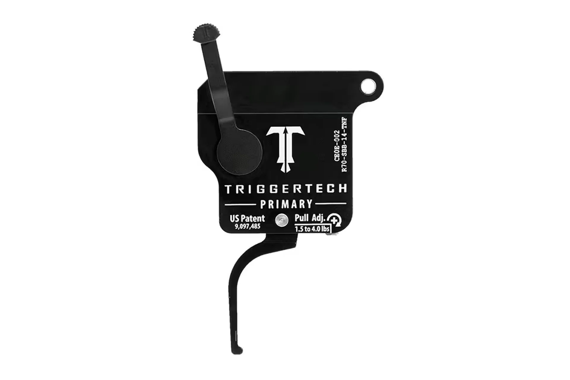 TriggerTech Remington 700 Primary Single Stage Straight Flat Black PVD Trigger - R70-SBB-14-TNF