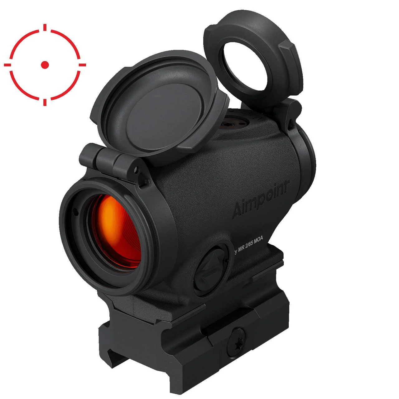 Aimpoint Duty RDS MR 2 MOA Dot/65 MOA Ring 39mm Mount - 200985