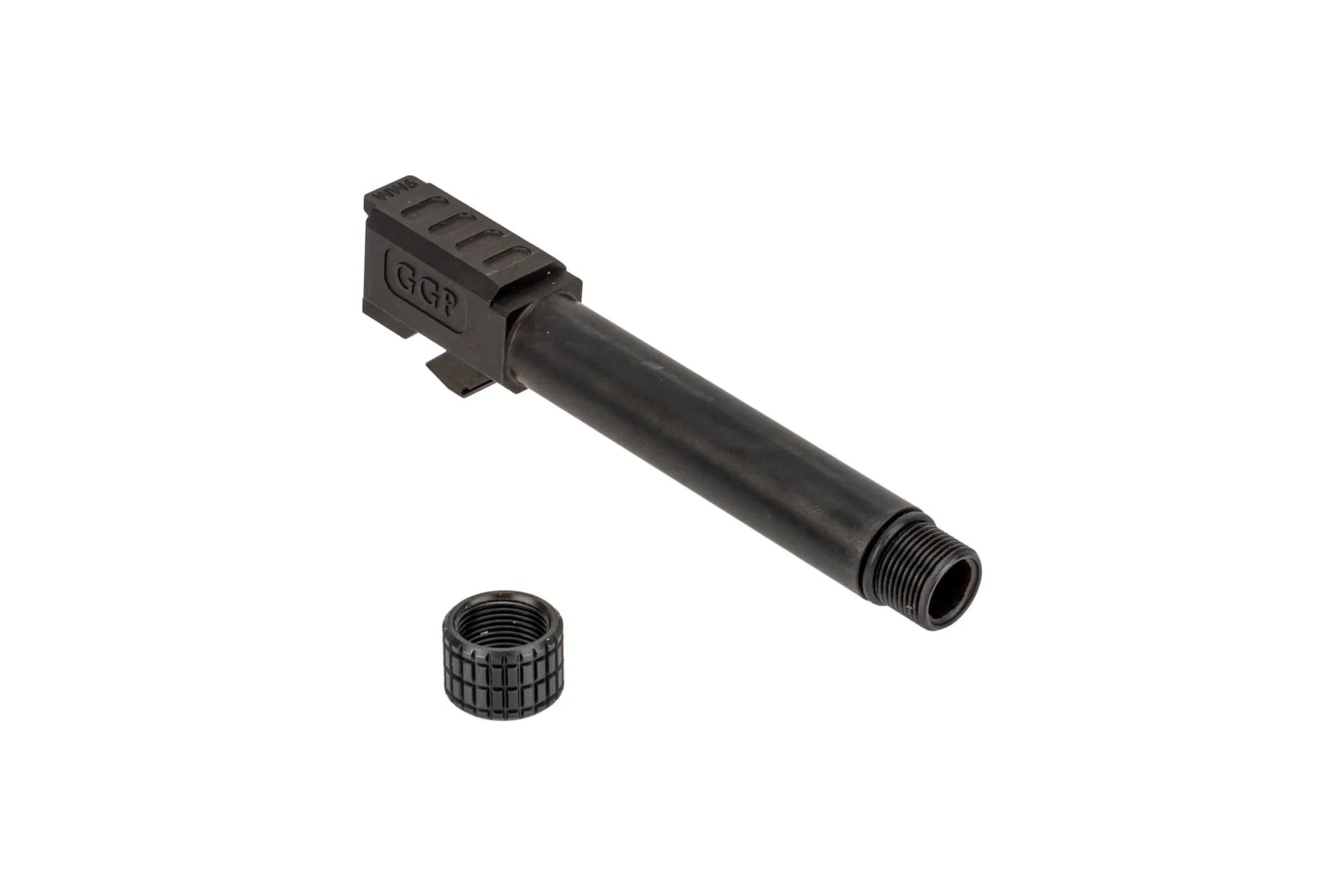 Grey Ghost Precision Threaded Match Grade Barrel For GLOCK 19 Gen5 - Black 1:10 Twist - Barrel-G19-5-T-BN