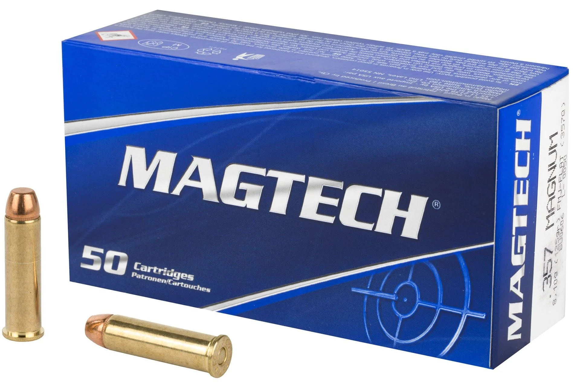Magtech 357Q Range/Training 357 Mag 125 gr Full Metal Jacket Flat Point (FMJFP) Handgun Ammo - 50 Rounds - 34825