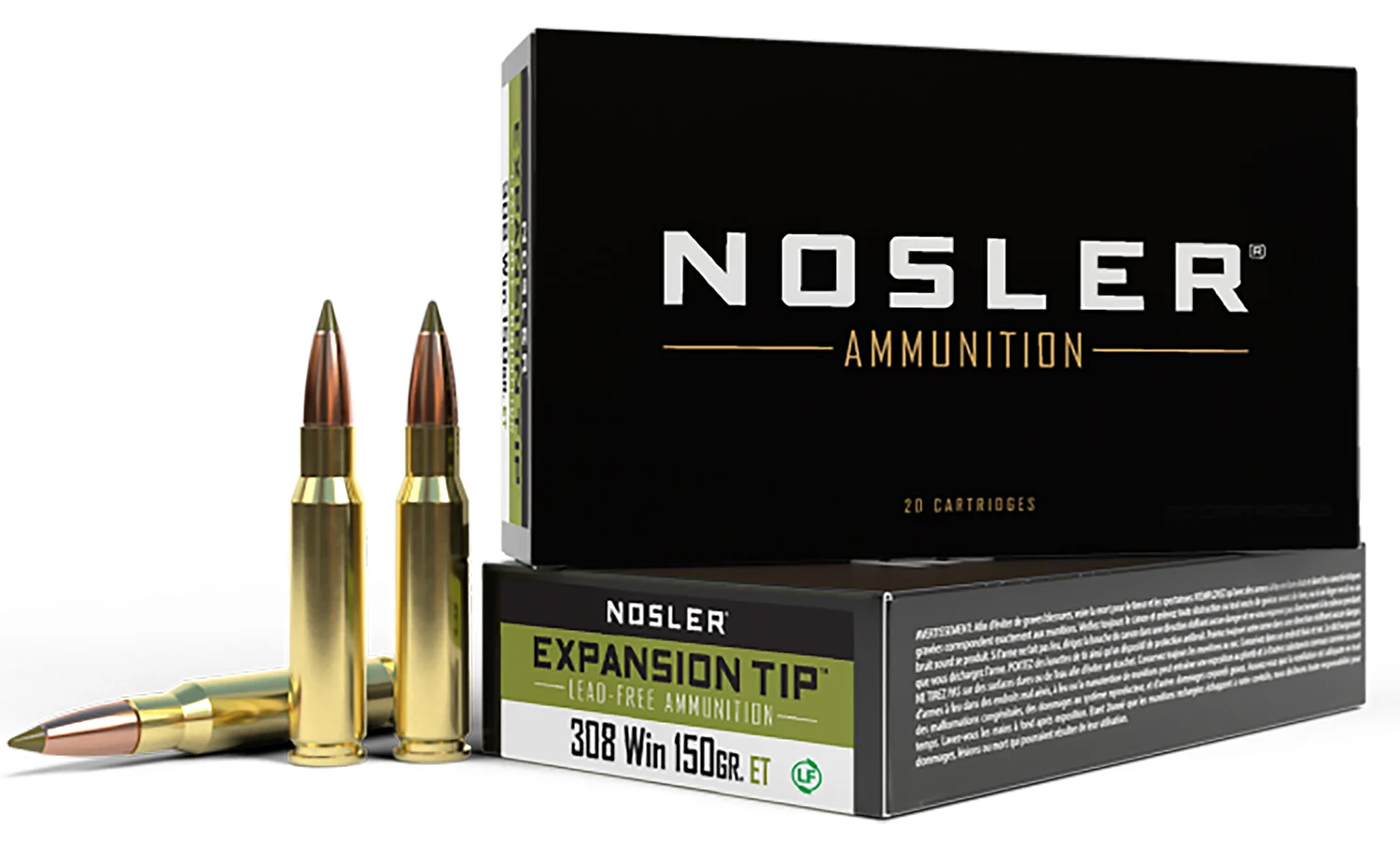 Nosler E-Tip .308 Win 150 gr SP – 20 rd