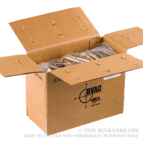 250 Rounds of .308 Win Ammo by BVAC Remanufactured - 147gr FMJ