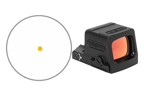 Holosun EPS Carry Enclosed Pistol Sight, 2 MOA, Gold Reticle, Black, EPS-CARRY-GD2 - EPS-CARRY-GD-2