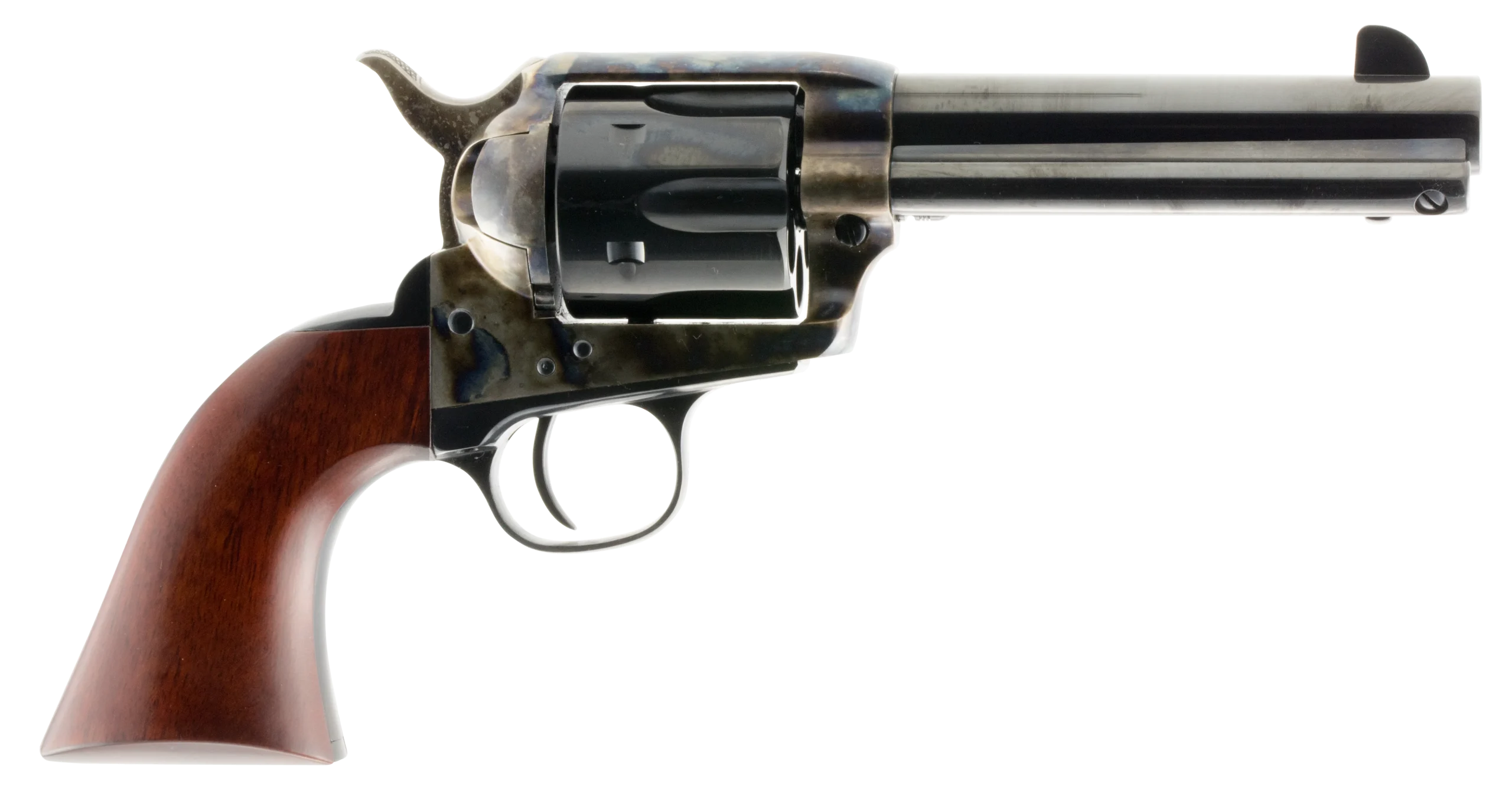 Taylors Single Action 1873 Cattleman Revolver 701A, 45 Long Colt, 5 1/2 in, Wood Grip, Blue Finish, 6 rd