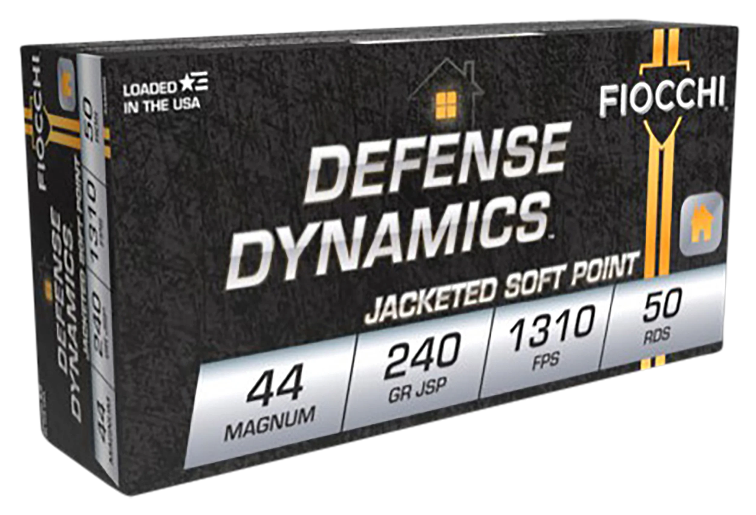 Fiocchi Shooting Dynamics Pistol Ammunition 44A, 44 Remington Mag, Jacketed Soft Point (SP), 240 GR, 1375 fps, 50 Rd/bx