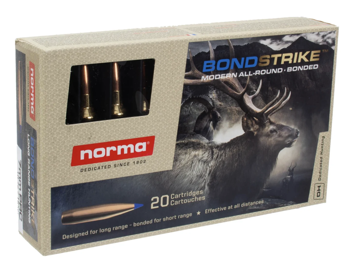 Norma Ammunition 20171582 Bondstrike 7mmPRC 165gr 20 Per Box - 20171582
