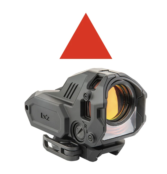 Meprolight M22 PRO 1x28mm Reflex Red Dot Sight - Triangle Reticle, Amber - 56225070