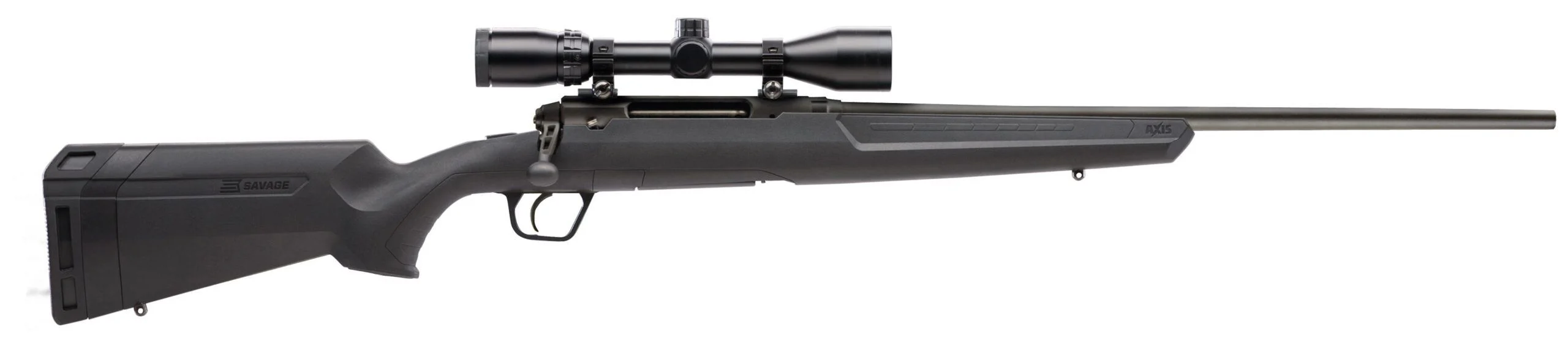 Savage Axis XP Full Size 243 Win 4+1 22" Button-Rifled Barrel, Matte Black Drilled & Tapped Steel Receiver, Weaver Scope 3-9x40mm, Right Hand - 57258