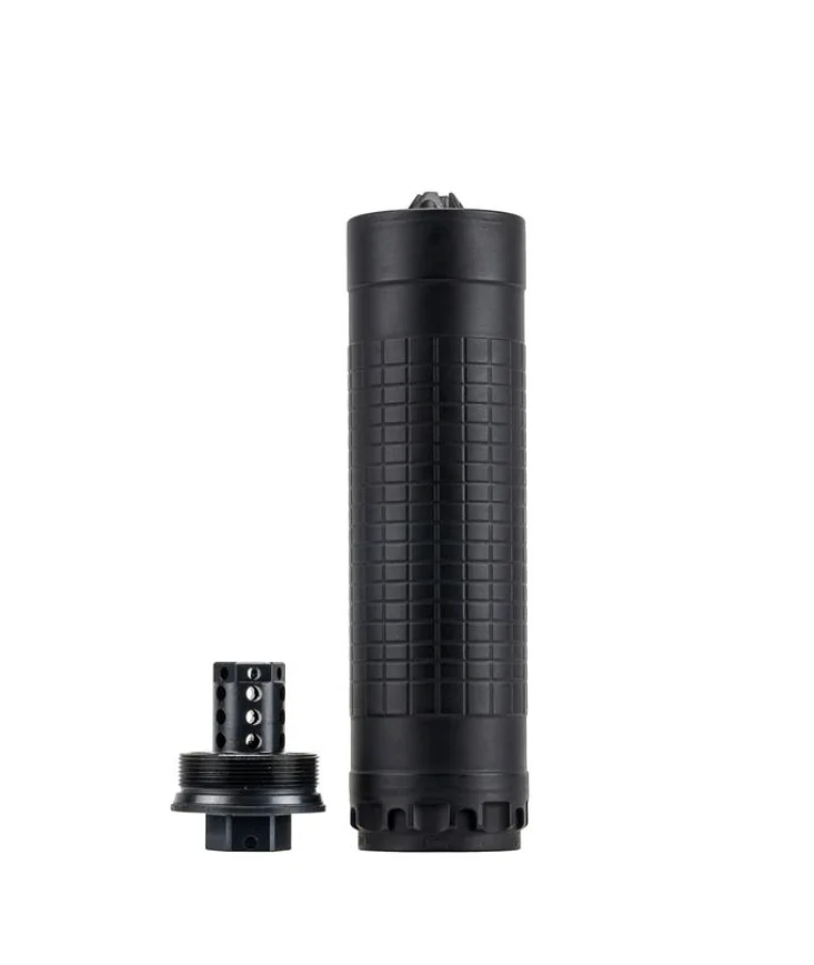 IWI Silencer 6mm w/Direct Thread 1/2-28 HUB-T Mount Black - IWS6