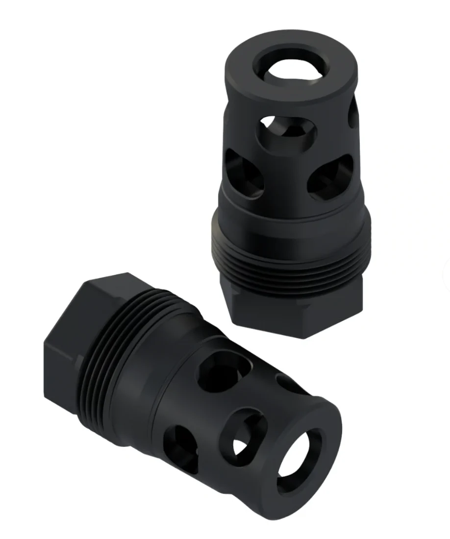 Comstock Armory Compact 9mm Muzzle Brake - 1/2x36 - MBC-1236-9