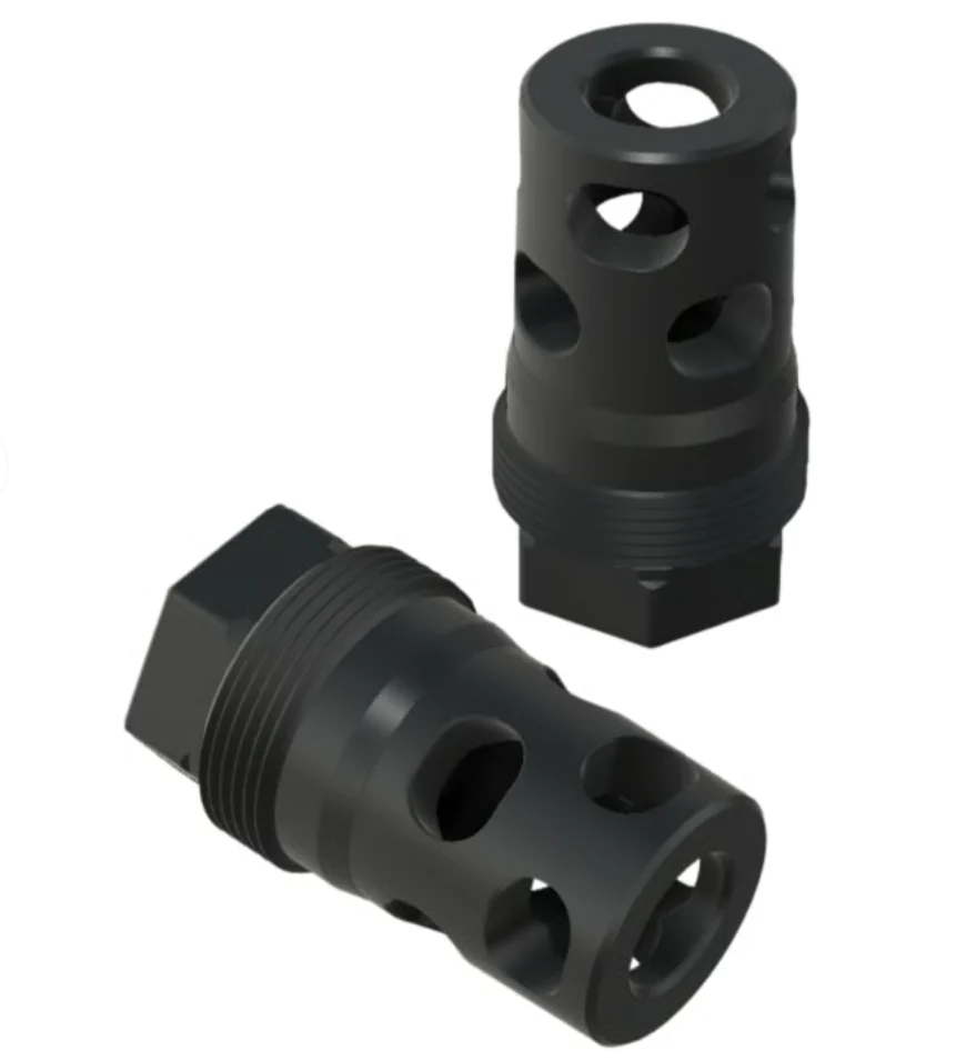 Comstock Armory Recessed Micro 9mm Muzzle Brake - 1/2x28 - MBM-12-9-R