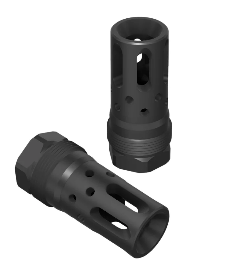 Comstock Armory Hybrid 9mm Flash Hider/Muzzle Brake - 5/8x24 - HYB-58-9