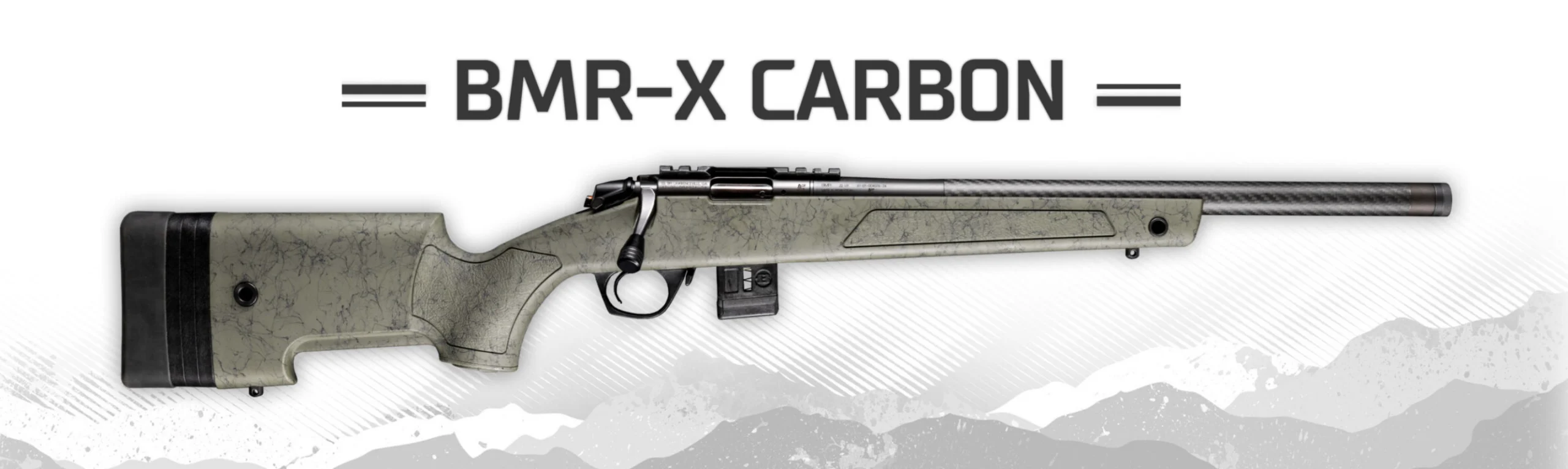 Bergara, BMR-X Competition, Bolt Action Rifle, 22 LR, 18" Carbon Fiber Barrel, Matte Finish, Black, Green Stock, 10 Rounds, 1 Magazine - BMR112