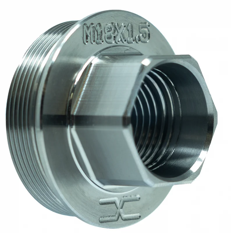 Faxon Titanium Direct Thread to Hub Adapter - M18x1.5 - FF-MD-SIL-HUB-M18-02