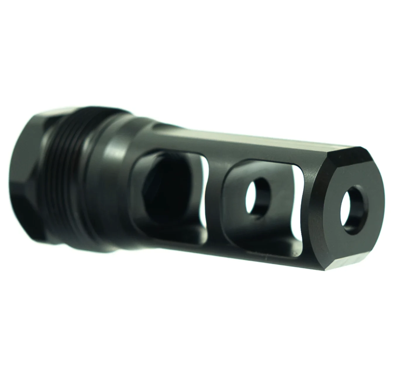 Faxon Firearms Muzzlok Stainless Steel Plan B Muzzle Brake - 1/2x28 - .250" Bore - FF-MD-PB-BRAKE-01