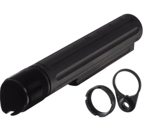 PWS Enhanced Buffer Tube with Ratchet Lock Castle Nut & Endplate 6 position Carbine length - EBT-RLCN-KIT