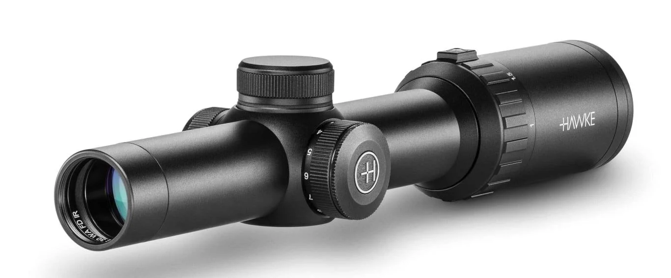 Hawke Optics Vantage 30 WA IR - 1�4x24 - Fiber Dot - 1/2 MOA - Low-Profilewith FREE 30mm Cantilever Mount (24135) - 14500