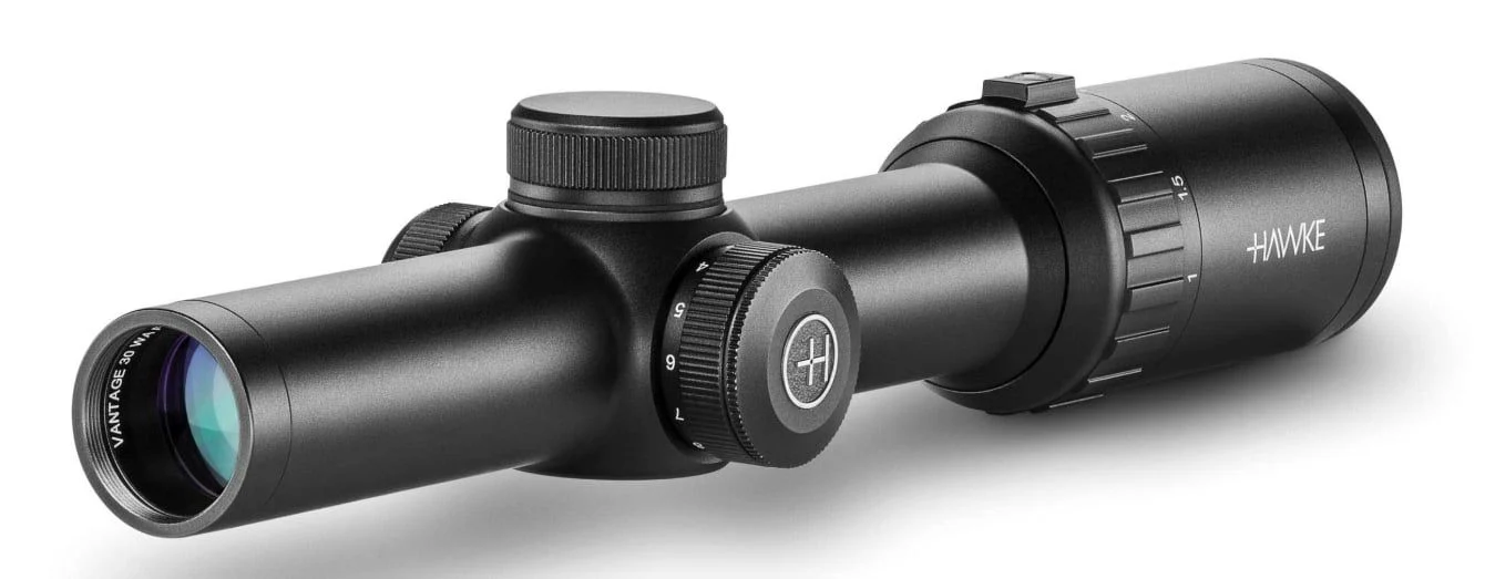 Hawke Optics Vantage 30 WA IR - 1�8x24 - Fiber Dot- 1/2 MOA - Low-Profile with FREE 30mm Cantilever Mount (24135) - 14510