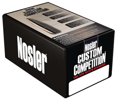 Nosler Competition Bullets .277/6.5mm Cal 115 Grain 100 Per Box (45357), Not Loaded