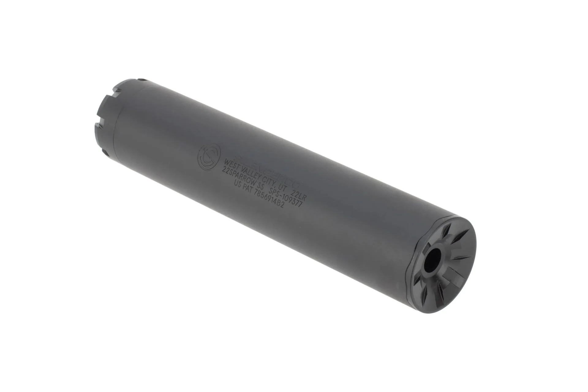 SilencerCo Sparrow 22 Caliber Rimfire Suppressor - Black - SU75