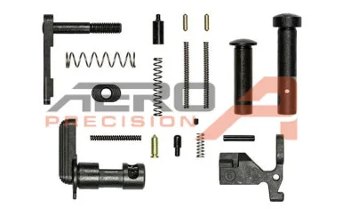 Aero Precision AR-15 Lower Parts Kit, Standard, Black Hardcoat Anodized