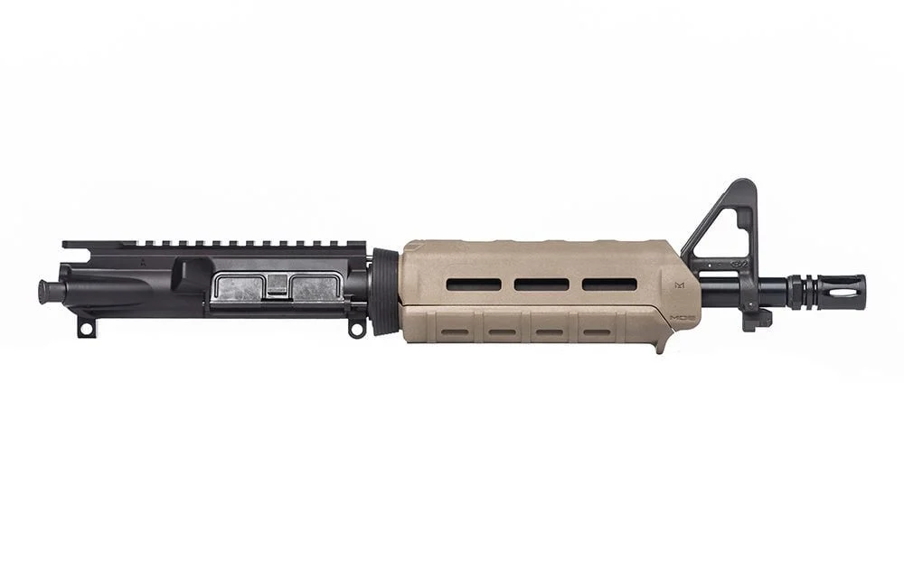 Aero Precision AR-15 Complete Upper, 10.5" 5.56 Carbine Barrel w/ Pinned FSB, MOE Carbine - FDE - APAR502504M3