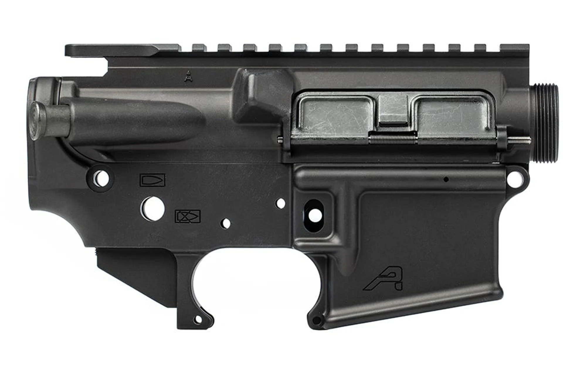 Aero Precision AR15 Threaded Assembled Receiver Set - Anodized Black - APCS100820