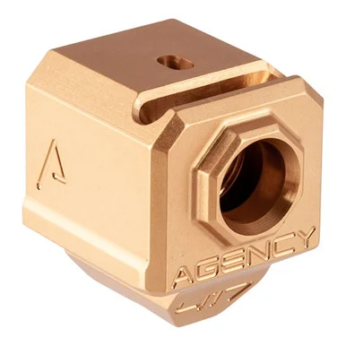 Agency Arms 417S Single Port Compensator, Gold Finish