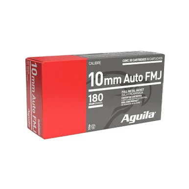 Aguila 10MM 180Gr FMJ, 50 Rounds