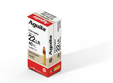 Aguila 22 LR Interceptor, 40 GR SP, 50 Rds