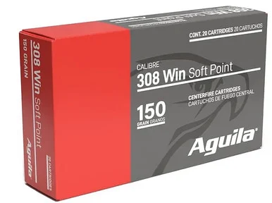 Aguila .308 Win 150 GR SP, 20 Rounds