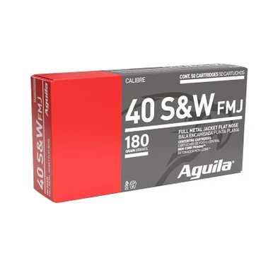 Aguila 40 S&W 180 GR FMJ