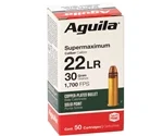 Aguila Supermaxium 22 Long Rifle Ammo 30 Grain Copper-Plated Solid Point - 1B220298
