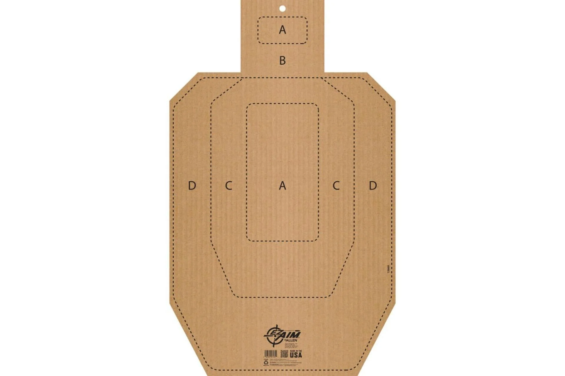 Allen Ez Aim Ipsc Cb-T Corrugated Silhouette, Approx 18 X 30 - 15669