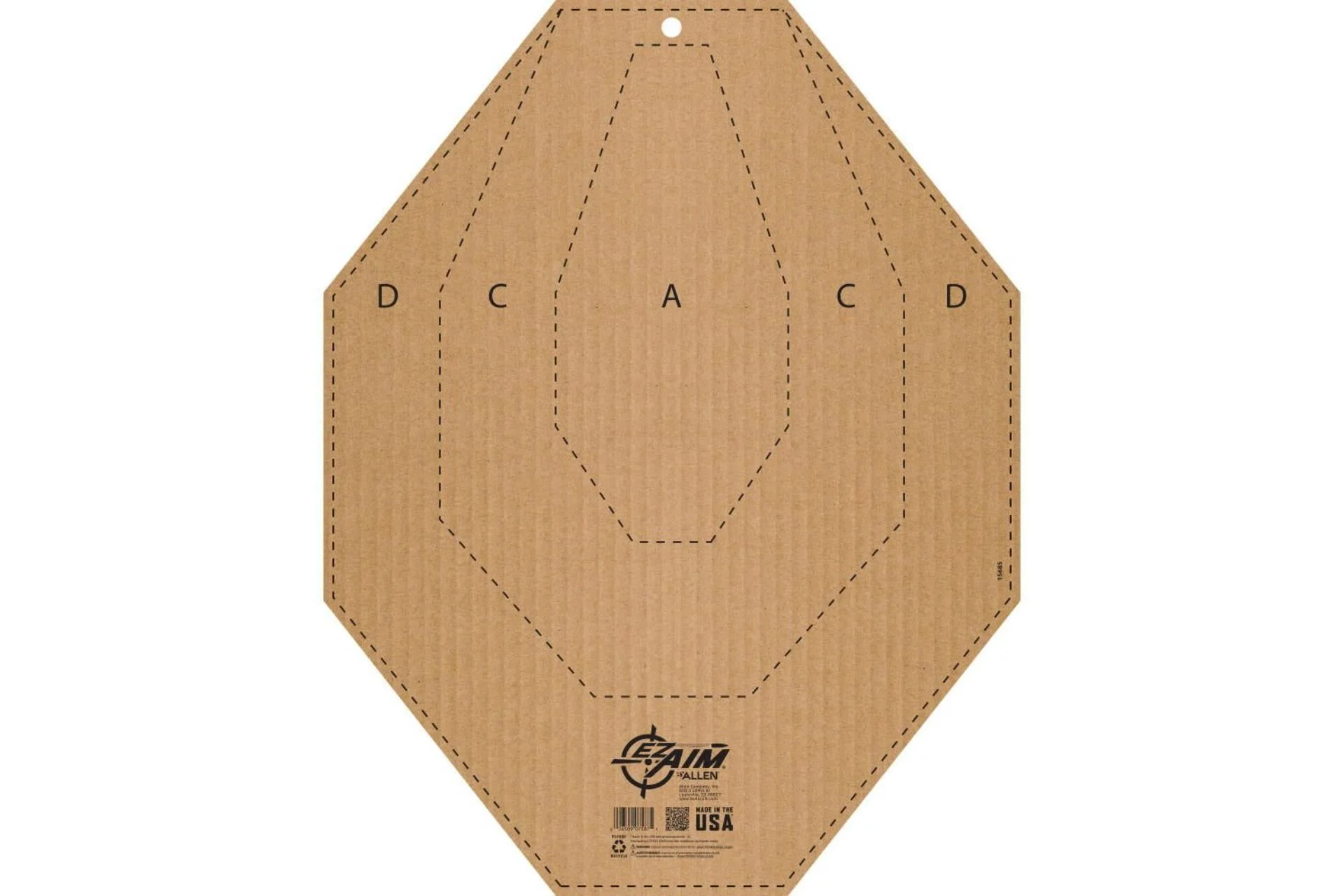 Allen Ez Aim Ipsc Cl Uspsa Full Size Corrugated Silhouette, Approx 14 X 22 - 15685