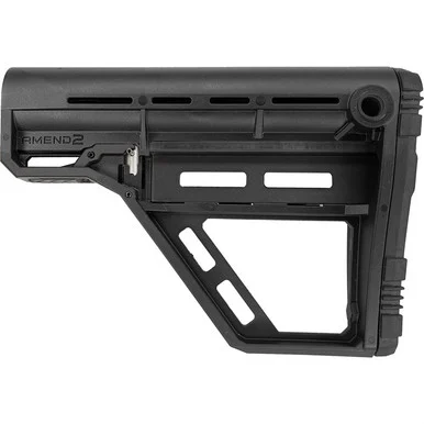 Amend2 AMS Modular M-LOK Base, Mil-Spec Carbine Stock, Black