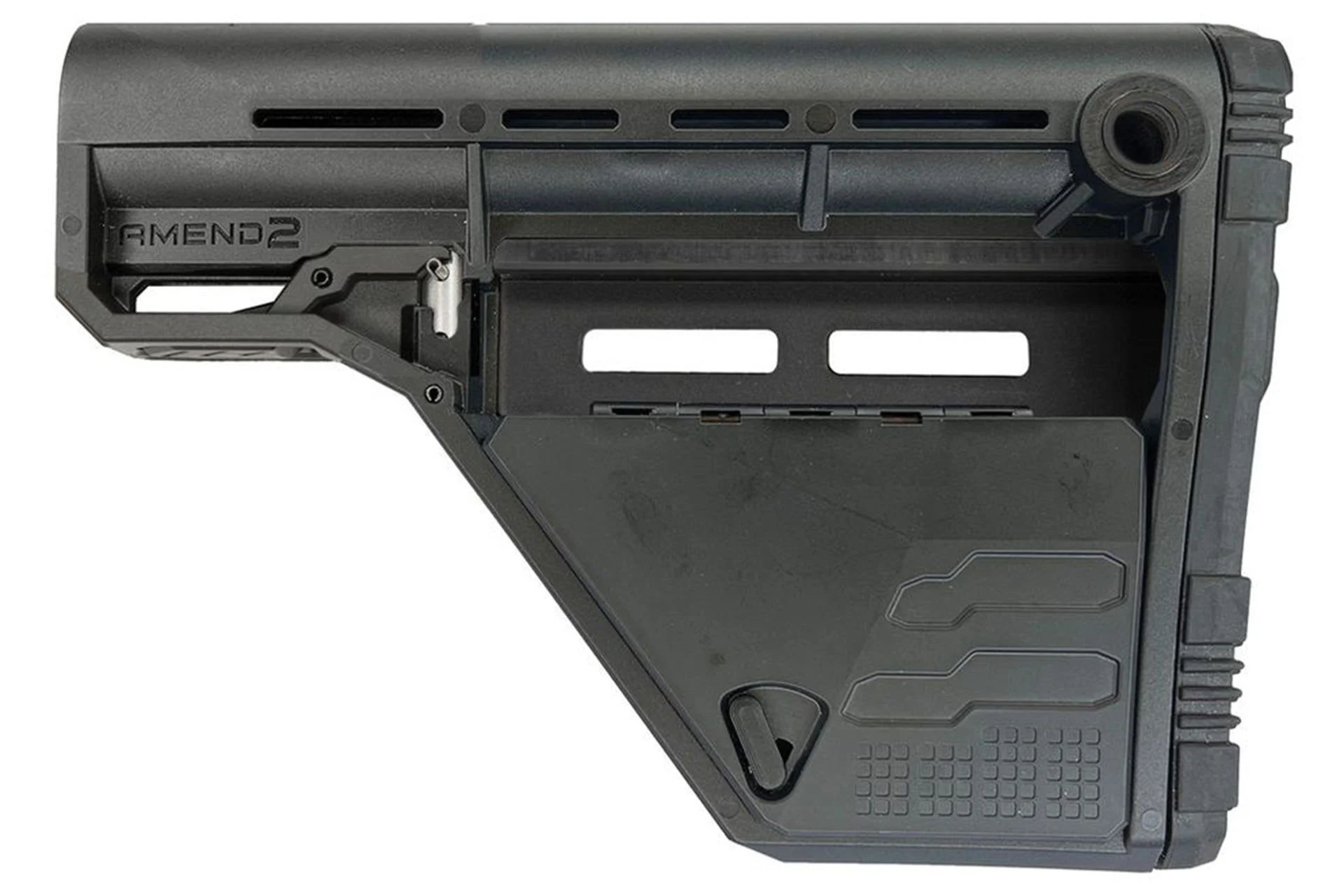Amend2 AMS Modular Mil-Spec Carbine Black Stock Lower Storage Only Storage Lite Model - A2AMSLOWSBLK