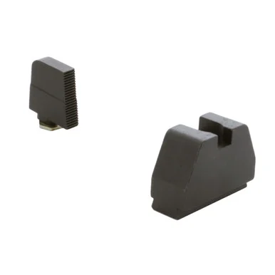 AmeriGlo Optic Compatible Sight, Black Serrated Front and Rear, Fits All Glocks