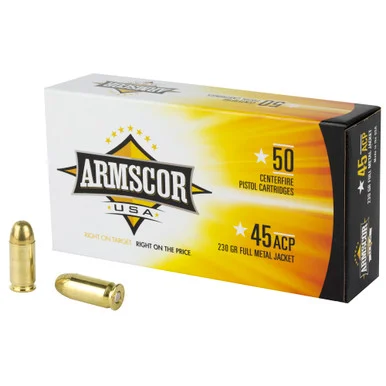 Armscor 45ACP 230GR FMJ, 50 Rounds